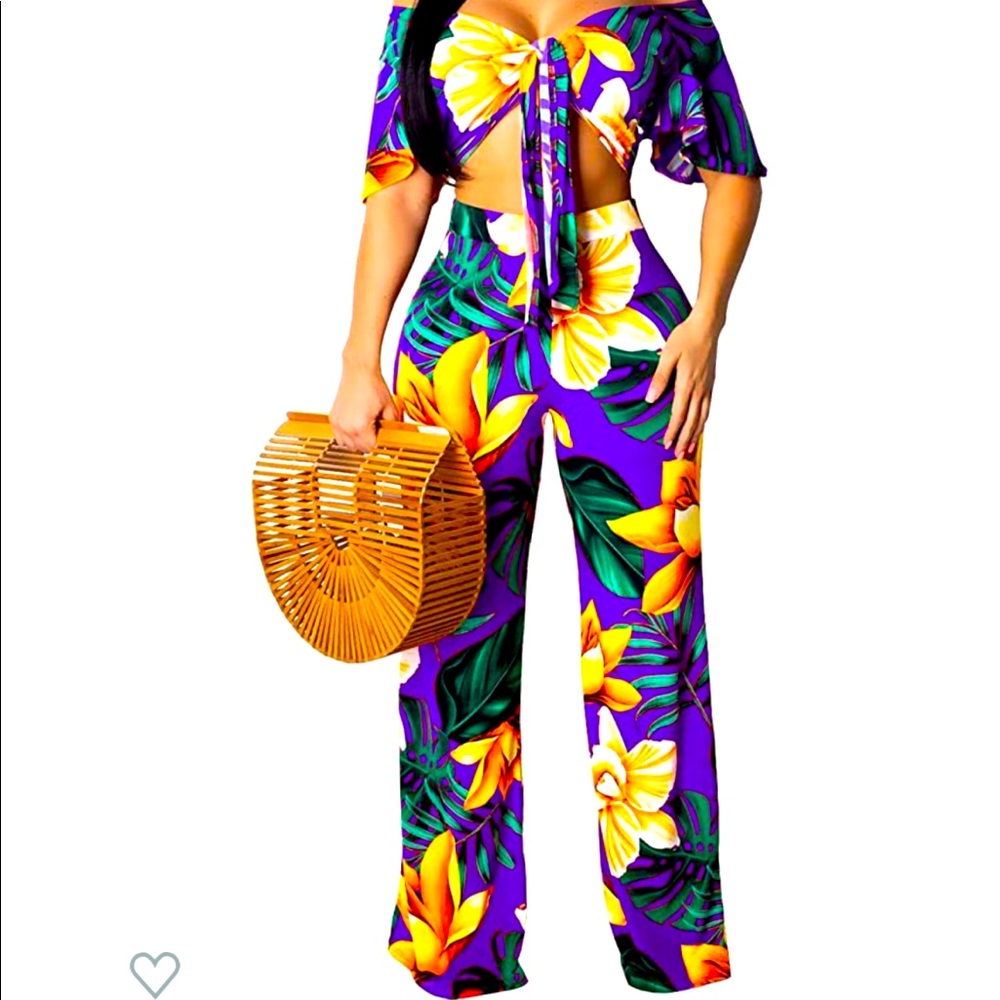 💜💛 Floral Vacation 2 Piece 💛💜